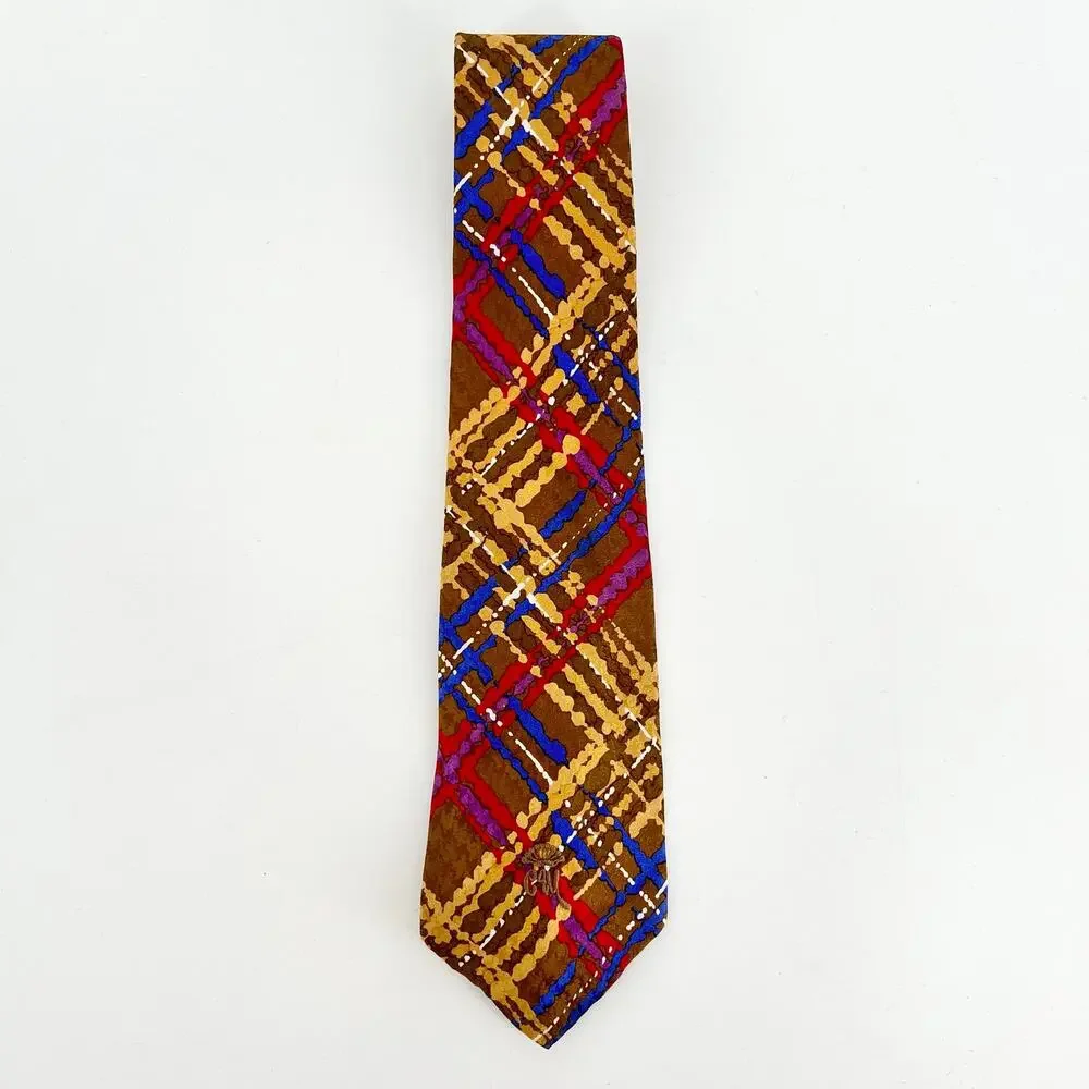90s Countess Mara Silk Necktie 1990s Vintage Maximalist Statement Tie